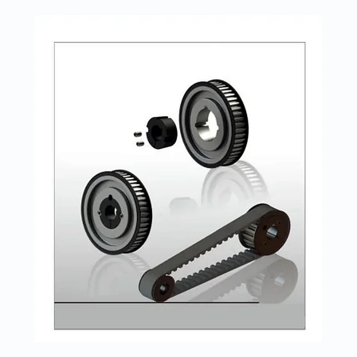 Related V-belt pulley and drive family